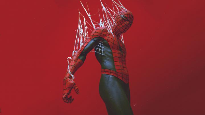 Spider-Man Got Trapped In Web Wallpaper, HD Superheroes 4K Wallpapers 