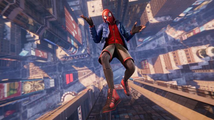 1920x1080 Miles Morales Spider-Man Falling Cool 1080P Laptop Full HD 