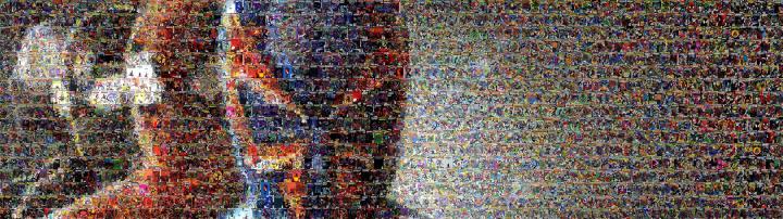 Spiderman Mosaic Marvel Comics Collage Multi Dual Screen abstract 