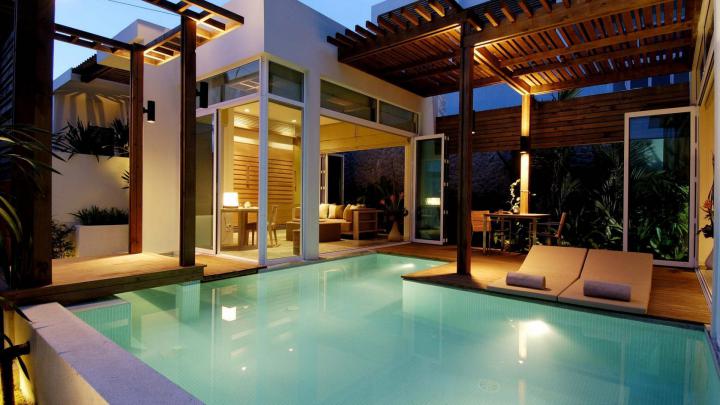 Beautiful Holiday Apartment Swimming Pool HD desktop wallpaper 