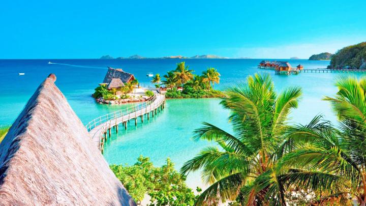 Tahiti Beach Resort Wide Wallpaper 592341