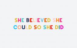 She Believed She Could So She Did Desktop Wallpaper