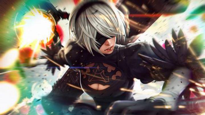 Nier: Automata 2B Character 1920x1080 wallpaper | Fond ecran rose, Fond 
