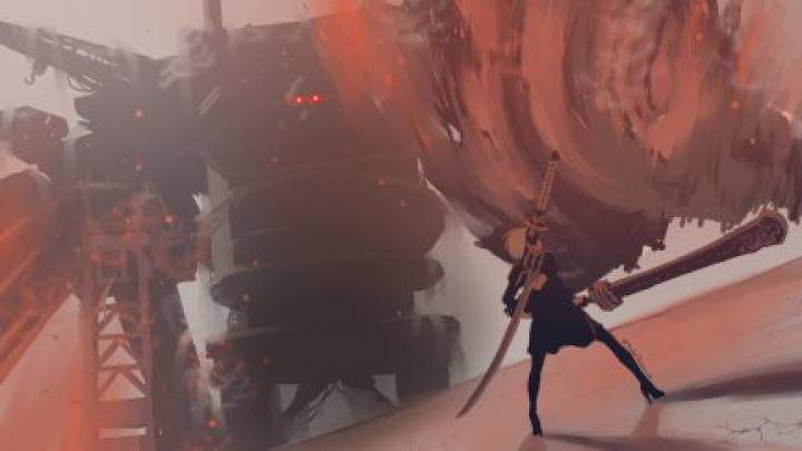 2B (Nier: Automata), NieR, Nier: Automata, katana | 1920x1080 Wallpaper 