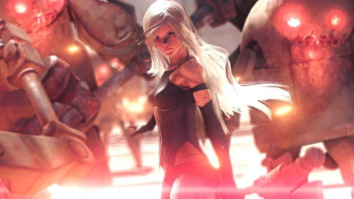 Download 1920x1080 wallpaper white hair, a2, nier: automata, warrior 