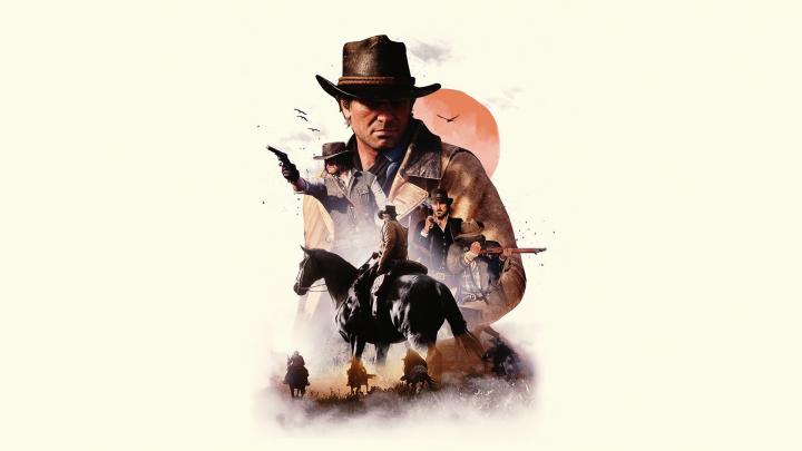 Download 1920x1080 wallpaper video game, poster, red dead redemption 2 