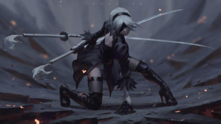 2560x1440 2b Nier Automata Artworks 1440P Resolution HD 4k Wallpapers 