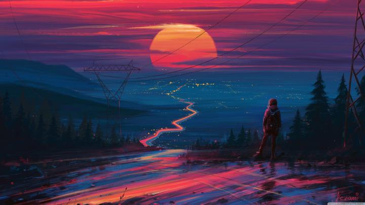 Journey Painting (3840x2160) | Desktop wallpaper art, Anime scenery 