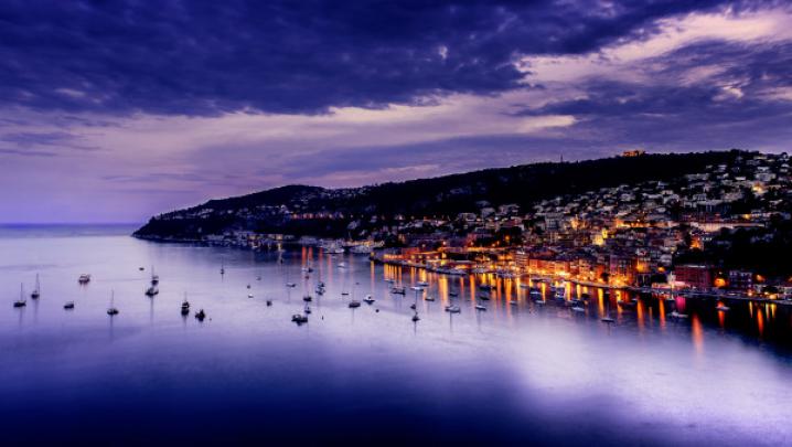 Sunset over Villefranche | 4K picture, 3840x2160, desktop wallpaper, HD 