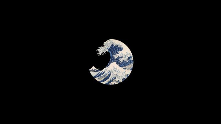 Edited version of \u0026quot;The Great Wave off Kanagawa\u0026quot; [3840x2160] | Desktop 