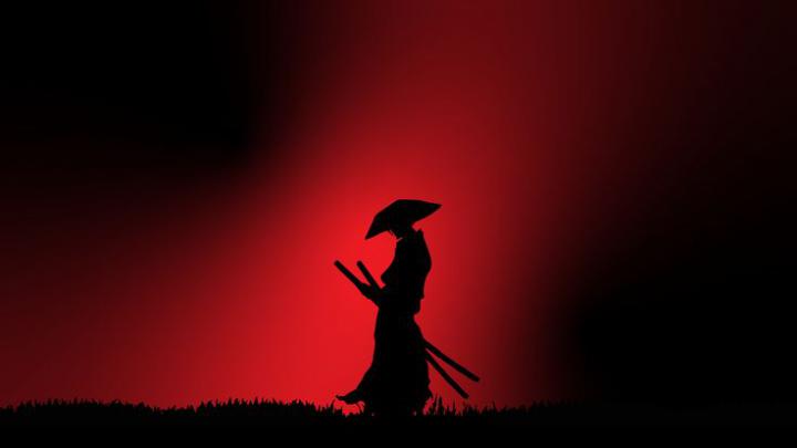 Samurai red 4k (3840x2160) | Desktop wallpaper art, Aesthetic desktop 
