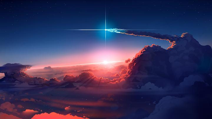 The Shooting Star. [3840x2160] | Desktop wallpaper art, Computer 