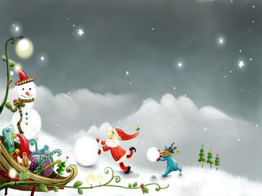 Animals Zoo Park: Free Christmas Snowman Wallpapers for Desktop