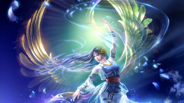 Fantasy Angel Of Light Desktop Background