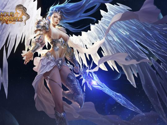 League Of Angels-Character-Glacia-Angel-warrior-art-pictures-Desktop HD 