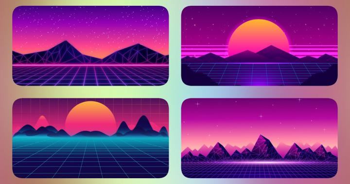 Download 4 synthwave desktop wallpapers