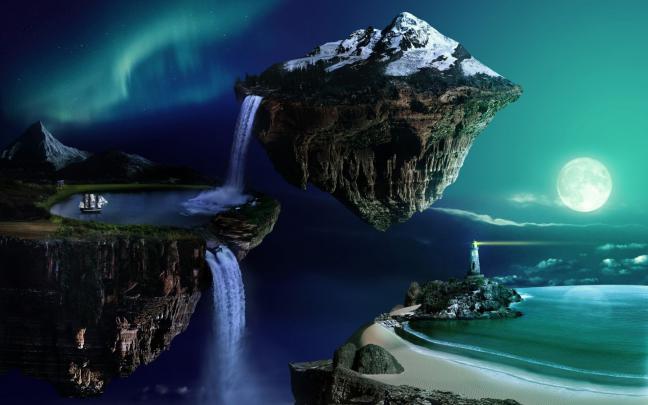 Fabulous floating island HD Wallpaper | Background Image | 1920x1200 