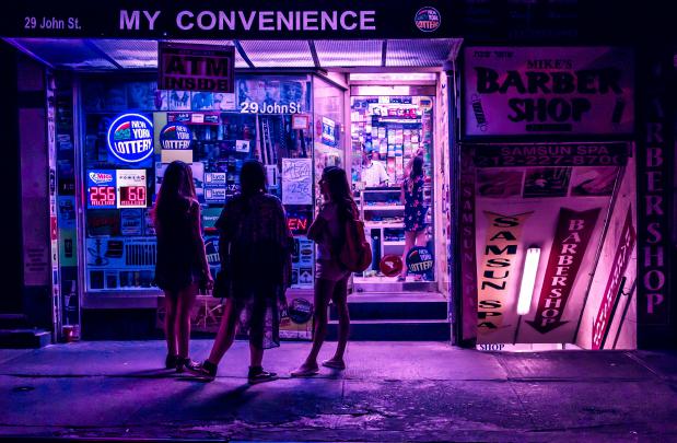Purple Neon Aesthetic HD Desktop Wallpapers