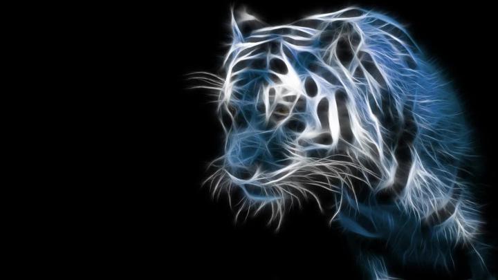 3D Abstract Tiger - Free Desktop Live Wallpaper - Live Desktop Wallpapers