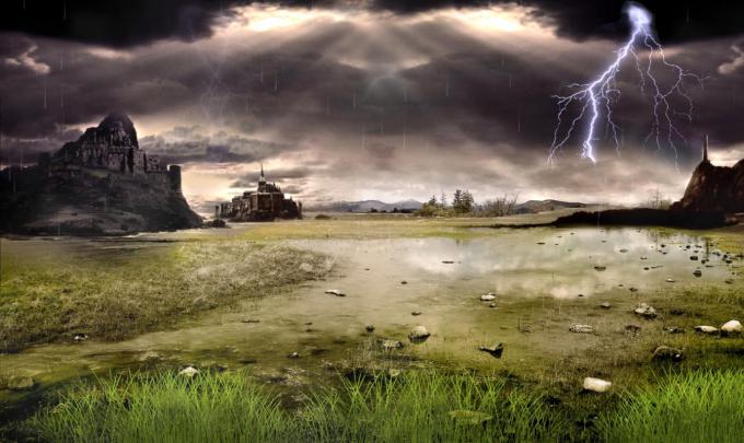 Download Thunderstorm Field Animated Wallpaper