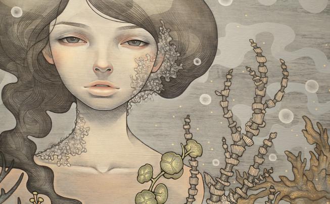 Women Gray Audrey Kawasaki Artwork 1 Wallpapers HD \/ Desktop and Mobile 
