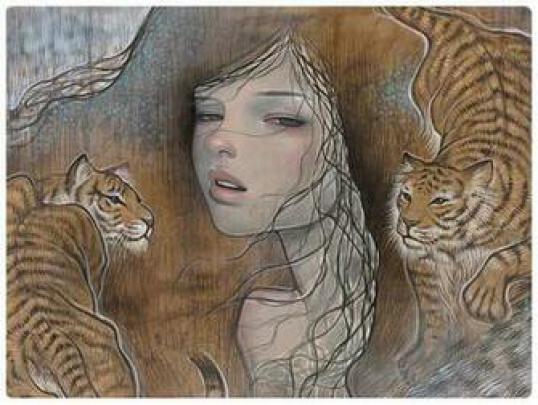 Free download Audrey Kawasaki Cartoon HD Wallpaper Desktop Background 