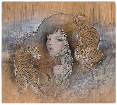 Contests: Audrey Kawasaki \u2013 \u201cTiger Tiger\u201d Print Giveaway \u00ab Arrested Motion