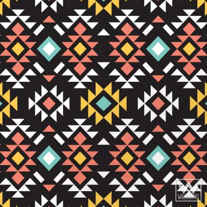 Tribal Aztec Print Pattern Removable Wallpaper DIY Decor | Wallternatives