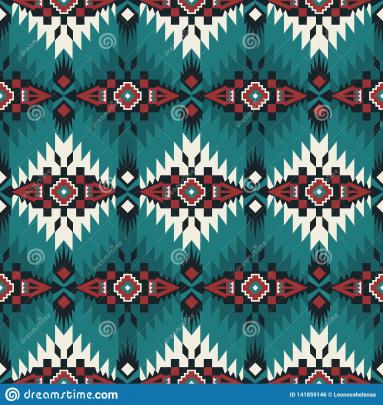 Native Southwest American, Indian, Aztec, Navajo Seamless Pattern 