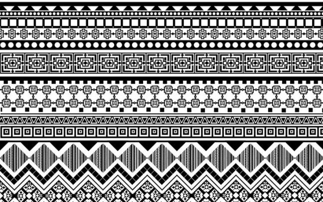 Black and white aztec print wallpaper | Aztec print wallpaper, Aztec 