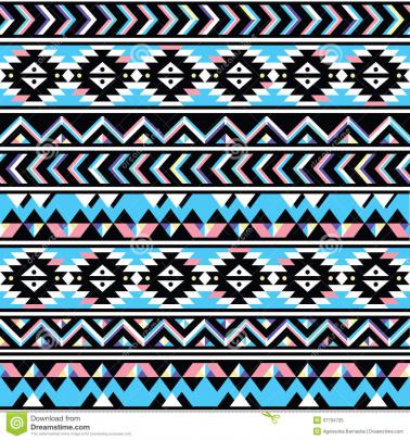 Blue Tribal Wallpaper -