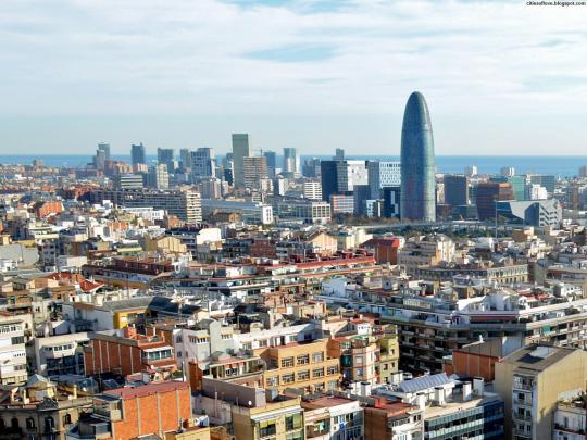 Barcelona City Overview Beautiful Capital Of Catalonia Spain Hd Desktop 