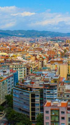 Free download Beautiful city building of Barcelona city city wallpaper 