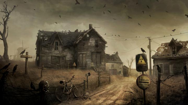 Free download apocalyptic radiation mask gas roads dark horror evil 