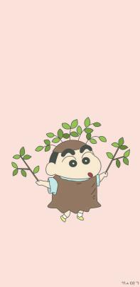 Iphone Shin Chan Wallpaper Black - Santinime
