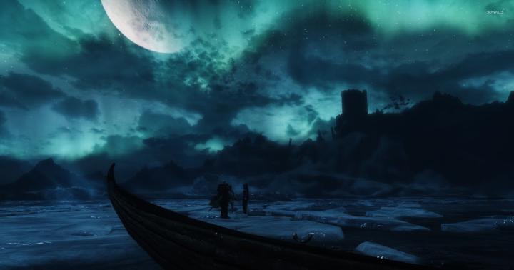 Cool 1920x1080 Hd Logo Skyrim Wallpaper images