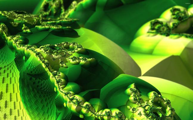 [47+] Green Fractal Wallpaper 