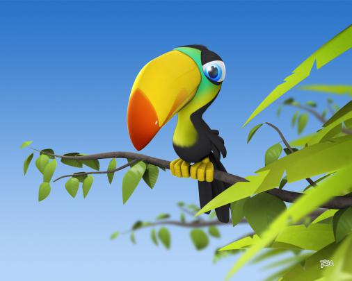 Desktop hd bird 3d wallpaper