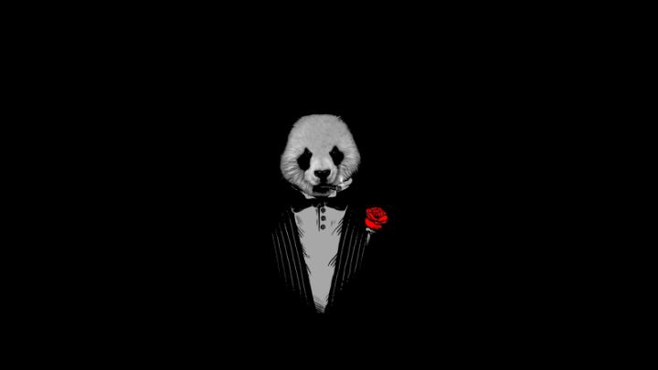 1920x1080 px black Panda The Godfather \u2013 Abstract Photography HD 