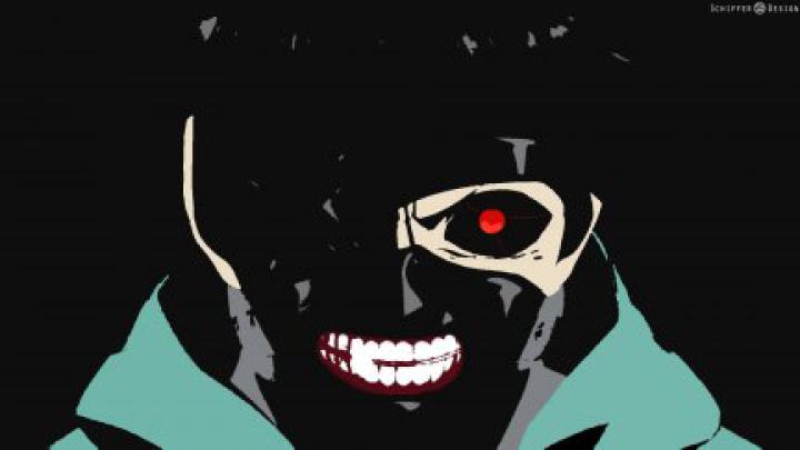 face, red eyes, Tokyo Ghoul, Kaneki Ken, anime, dark | 1920x1080 
