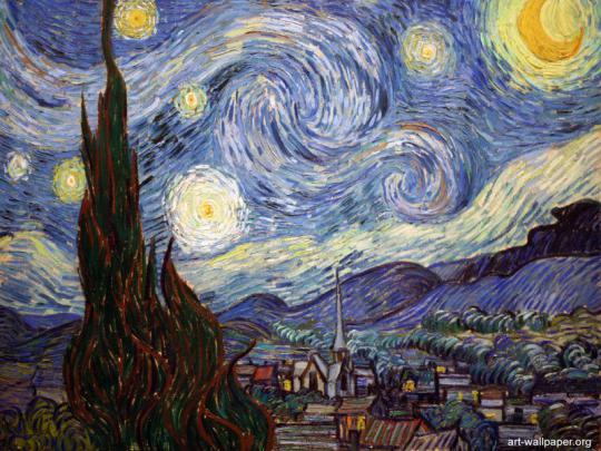 Starry Night Desktop Wallpaper -