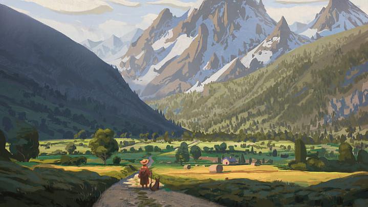 Anime Scenery Wallpaper Mountain - Anime Wallpaper HD