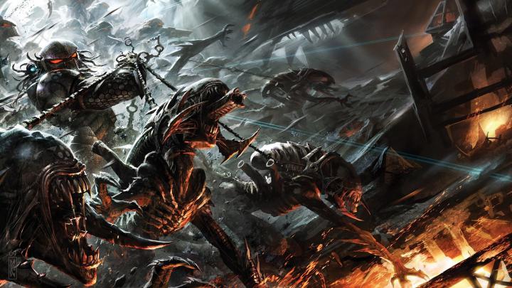 Free download xenomorph predators artwork aliens 1920x1080 wallpaper 