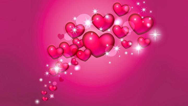 Pink Love Heart Backgrounds \u00b7\u2460 