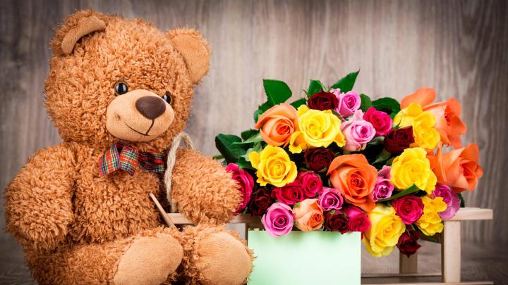 Flower Teddy Bear Wallpapers - Top Free Flower Teddy Bear Backgrounds 