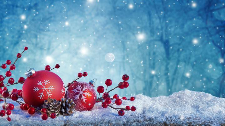 Download 2560x1440 wallpaper christmas, ornaments, decorations, holiday 