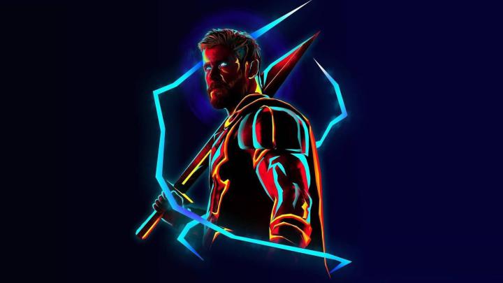 Neon Avengers 1920x1080 Desktop Wallpapers (based on artwork by 