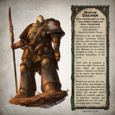 ORNIRIS TERENSI - Soul Haunters Marine Dachen - Warhammer 40,000 Fan Art