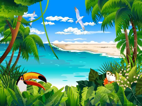 Tropical wallpaper \u00b7\u2460 Download free full HD backgrounds for desktop 