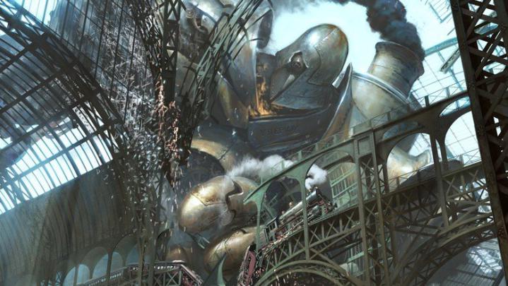 Dual Monitor Steampunk Wallpaper -